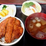 釜平 - ミニカツ丼定食【Feb.2020】