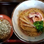 南部屋路ばた - 限定麺「鯛と桜のつけそば」(2020年3月15日)