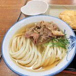 竹清 - 牛肉うどん・小。480円+税