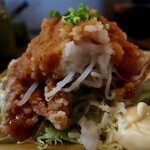 Toriichidai - 若鶏の唐揚げさっぱりおろしポン酢・ご飯大盛（900円）
      