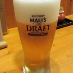 あじ彩 - あじ彩 「生ビール（モルツ）」