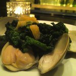 カーヴドシャンパーニュ ディヴァン - 2012 Feb. 大ハマグリと黒キャベツの白ワイン蒸し