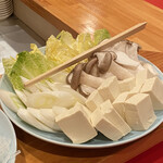 龍文支店 - 鍋野菜盛り