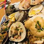 貝侍 - 焼き貝5種盛り合わせ