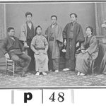 豊平館 宴会部 - 初代料理長夫妻（右二人）北大図書館蔵