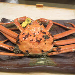 鮨 十兵衛 - 調理前の越前蟹