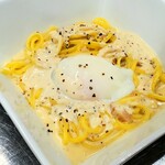 Carbonara (topped with warm egg) Carbonara