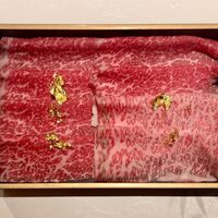 神戸牛 しゃぶしゃぶ おもき 離れ 銀座店 - しゃぶしゃぶ赤身、霜降り