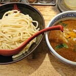 三田製麺所 - カレーつけ麺全景