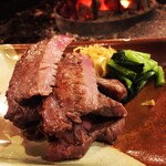 Charcoal grilled Cow tongue