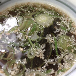 釜あげうどん 長田 in 香の香 - ネギ、ゴマ、生姜