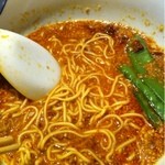 中華酒房　まんまるや - 食べかけですいません、担々麺