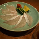 すし処 錦 - カンパチ 薄造り