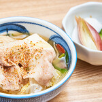 ふくふく - 肉どうふ・きゅうりとかぶの酢ずけ