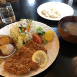 ドミー - Aランチ・手づくりとんかつ定食（税込750円）