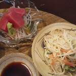 Rakuzen - 『帆立旨煮定食』の一部