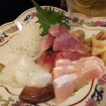 金町製麺 - 刺身盛り合わせ