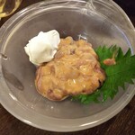 金町製麺 - クリームチーズ塩辛