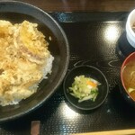 天ぷら 和食処 舞恒 - かき揚げ天丼
