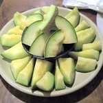 焼肉 はせ川 - 丸ごとメロンとシャーベット