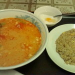 餃子坊 - タンタン麺＋半チャーハンセット(¥880)
