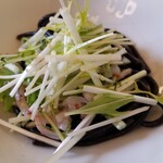 アル・ケッチァーノ - ◆「イカ墨のスパゲッティーニと水菜と庄内のヤリイカ」