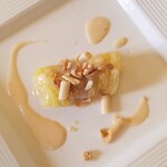 アル・ケッチァーノ - ◆「生ハムの白菜巻きと豆腐ようのソース」