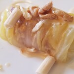 アル・ケッチァーノ - ◆「生ハムの白菜巻きと豆腐ようのソース」