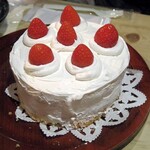 焼肉 はせ川 - 自分でイチゴのショートケーキが出来るまで④