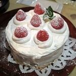 焼肉 はせ川 - 自分でイチゴのショートケーキが出来るまで⑤