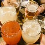 日本酒食堂SO-KEN - 5人で今日初めての乾杯〜＼(^o^)／