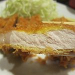 とんかつ やまいち - ロースかつ断面