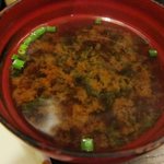 とんかつ やまいち - わかめ味噌汁