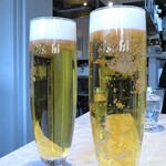Chuugoku Ikyousai Baien - 休日ランチのワンドリンクに生ビールをいただきます