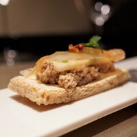 野嵯和 - ヒラメの切り身と肝のバターサンド