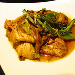 黄鶴 - 期間限定・オランダ風車豚定食　１９００円（税込）のオランダ風車豚の四川回鍋肉アップ【２０２０年３月】