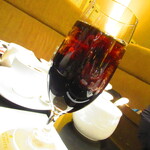 黄鶴 - 期間限定・オランダ風車豚定食　１９００円（税込）のアイスコーヒーのアップ【２０２０年３月】