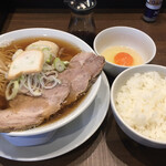 中華そば まるたけ - のせあっさり1050えん 蔵王地養卵のたまごかけごはん(値段忘れた)