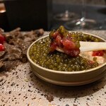 西麻布 焼肉 X - 　■但馬玄(タジマグロ) ユッケ 