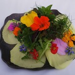 Tousuibou - フレッシュハーブと食用花のサラダ