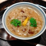 寿し おおはた - ヒラメと新玉葱の茶碗蒸し