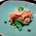 寿し おおはた - 赤貝と菜の花 酢味噌あえ