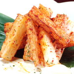 Spicy fried yam