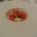 リストランテ カノフィーロ - 北あかりのニョッキ　水牛のモッツアレラとフルーツトマトのスープ