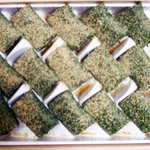 糸切餅 元祖莚寿堂本舗  - よもぎの糸切餅