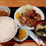 家庭料理はなむら - から揚げ定食660円