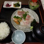 サカナメルカート・ゼン - お刺身定食（ランチ）¥1,000