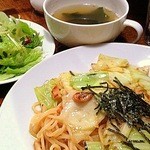 あなK"URA - キャベツ＆ホタテの和風パスタ