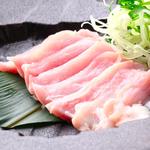 とんとん侍 - 「朝挽き豚がつ芯刺し　３８０円」　　　歯ごたえ、コリッコリ！！