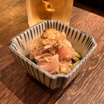 とりビアー - ＊むね肉タタキの酢の物（¥480）